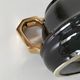 Vintage black and gold teapot RIO – Art Deco style