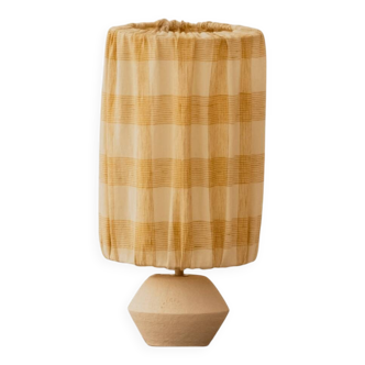 Pitchoun to pose - yellow with squares - chamotte stoneware