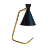 Black casserole lamp