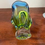 Vintage Bohemian glass vase