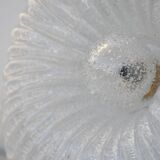 Italian midcentury Murano glass flush mount light Barovier style, 1970s