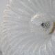Italian midcentury Murano glass flush mount light Barovier style, 1970s