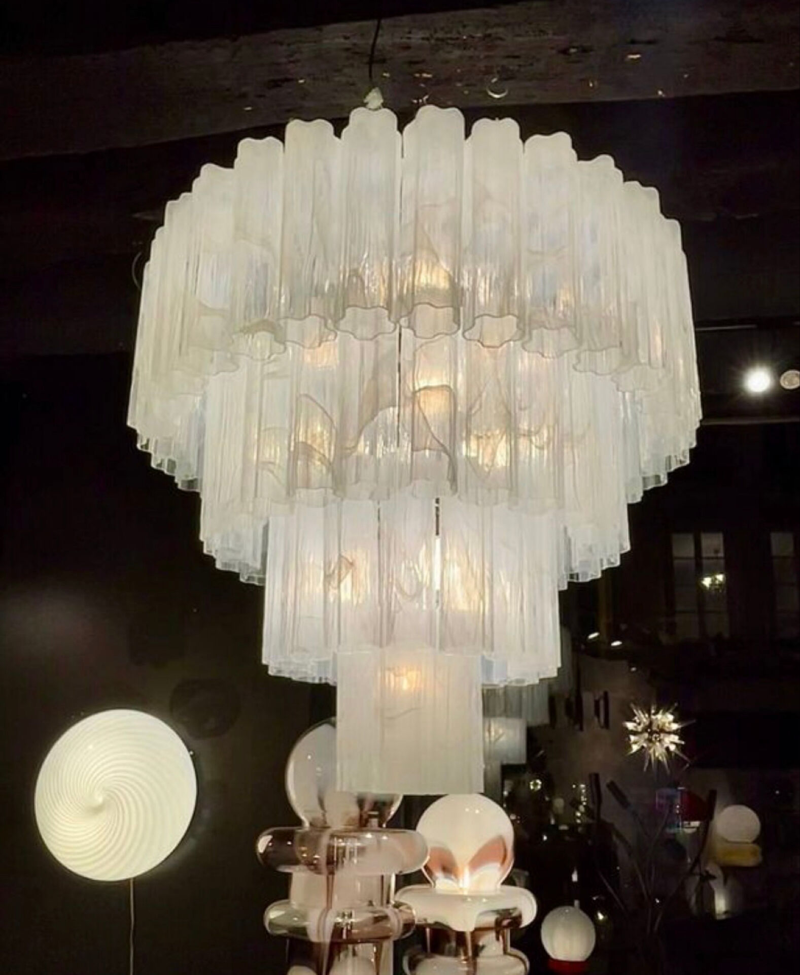 Grand Lustre Murano verre