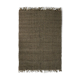 Tapis en jute et coton noir 120 x 170 cm