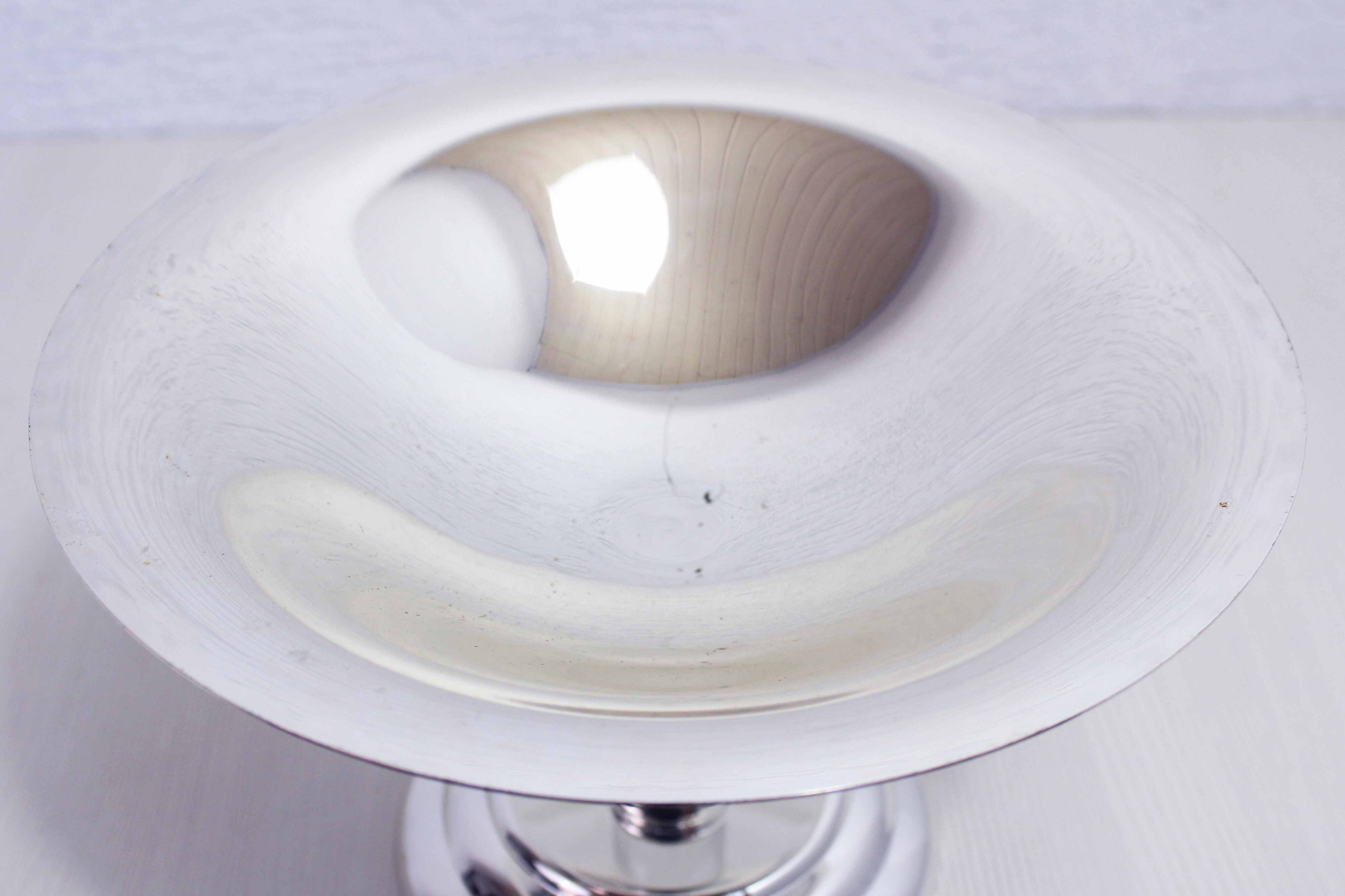 Silver-plated and lucite cup