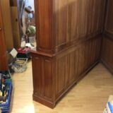 Cherry bookcase 4 doors