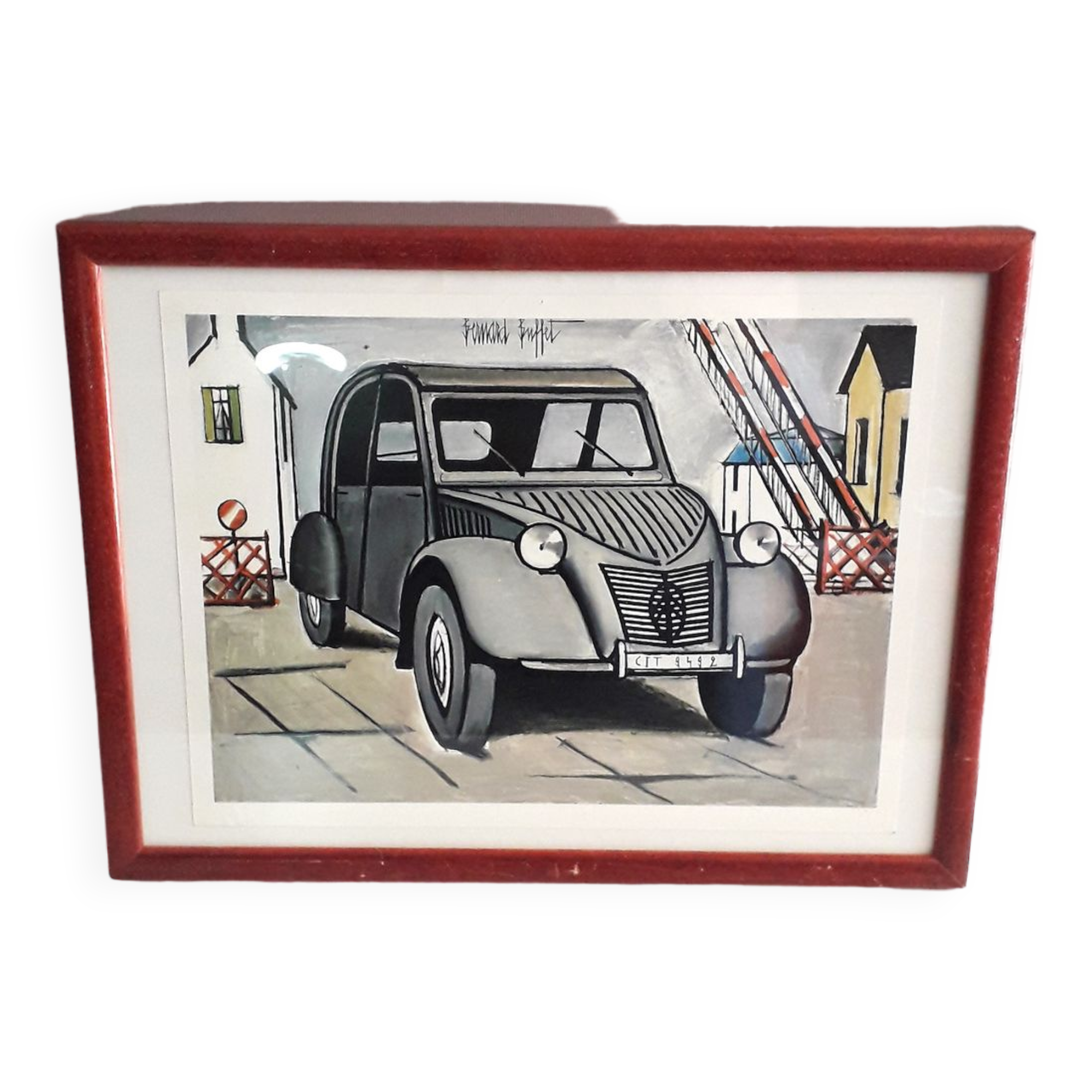 Bernard Buffet Citroën drawing 1985