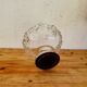Vintage glass fruit bowl on a stand from the 60s/70s.