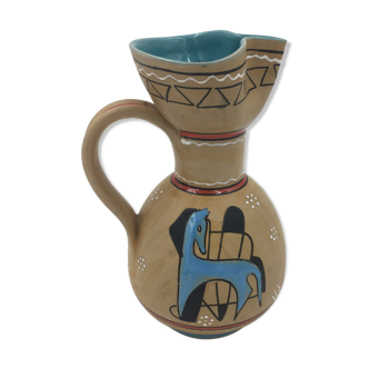 Terracotta jug Artigiana Deruta