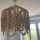 Natural wood hanging lamp