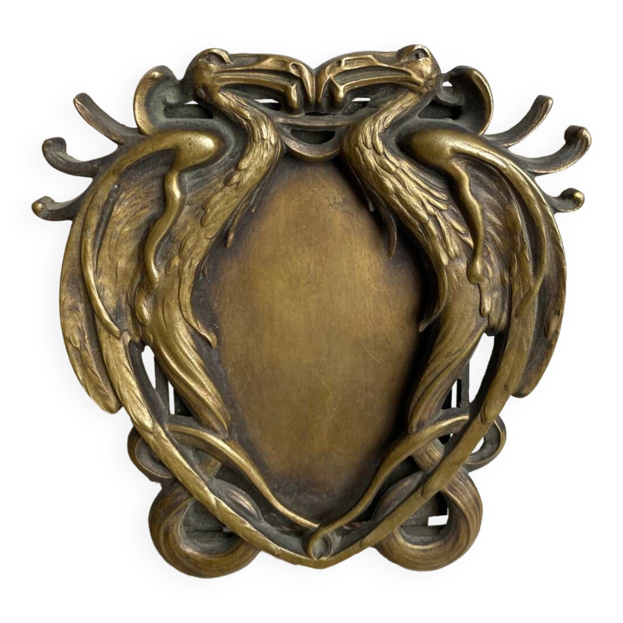 Cadre photo en bronze art nouveau