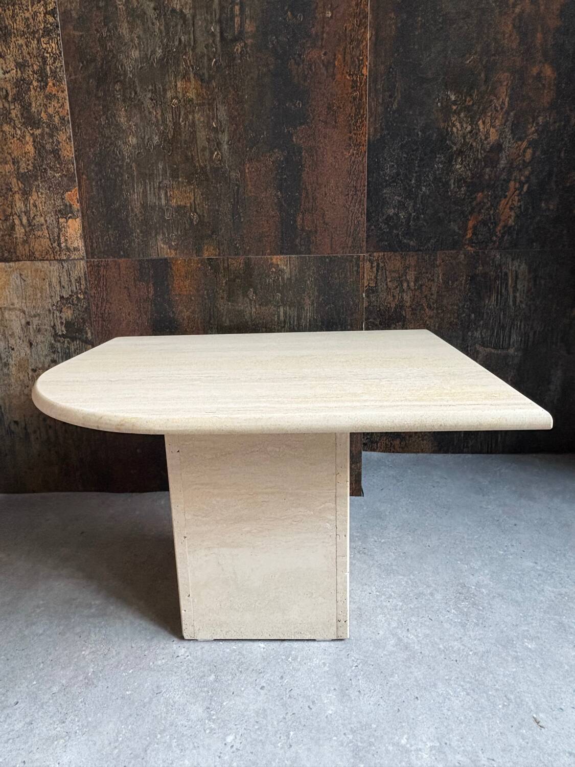 Vintage travertine side table Italy