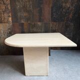 Vintage travertine side table Italy
