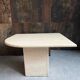 Table d'appoint vintage en travertin Italie