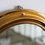 Miroir oval en laiton