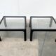 Mid-century vintage coffee table in glass by Peter Ghyczy for Horn Collection, 1960s, set of 2.