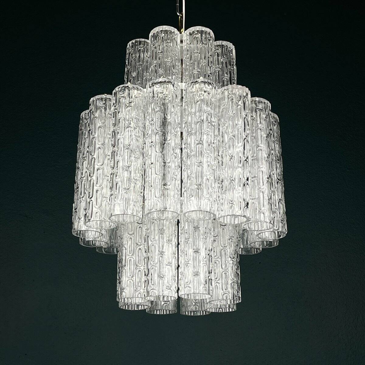 Murano glass chandelier by Venini, Italy, 1960s