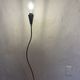 Vintage floor lamp in chrome metal and brass design swiss lumess