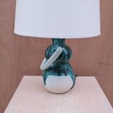 Lampe en céramique émaillé, France 1950