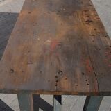Table established of old shoemaker furniture