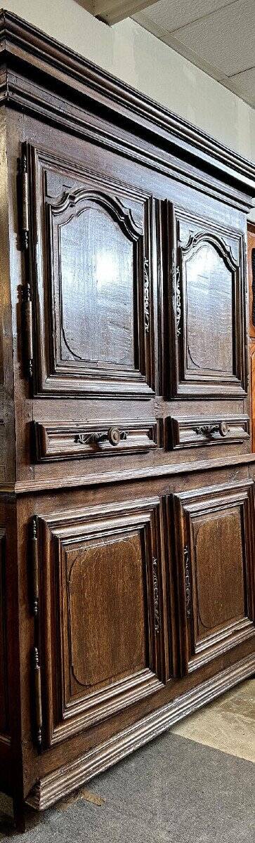 Louis XIII period cabinet in solid oak