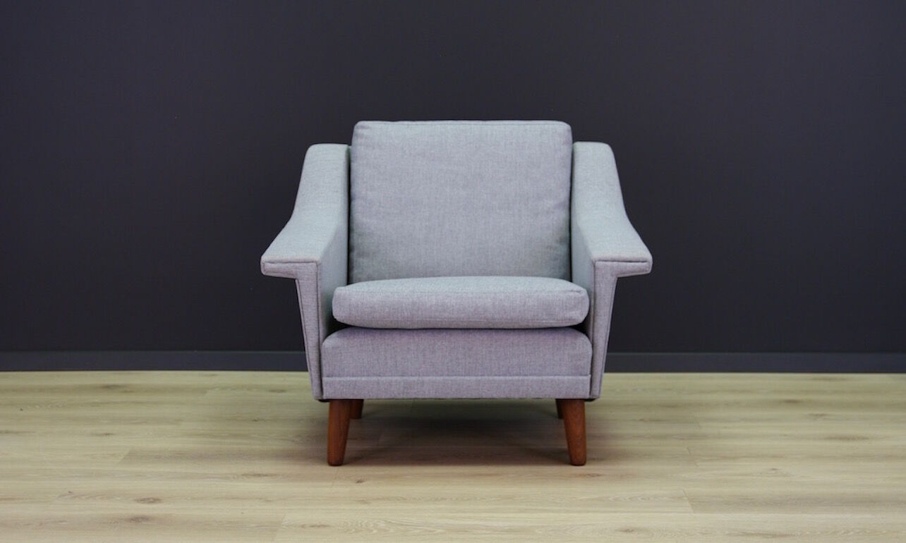 Grey armchair, Danish design, 1960s, production: Denmark