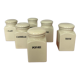Set of vintage porcelain spice jars