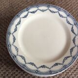 Series of 9 plates Terre de fer