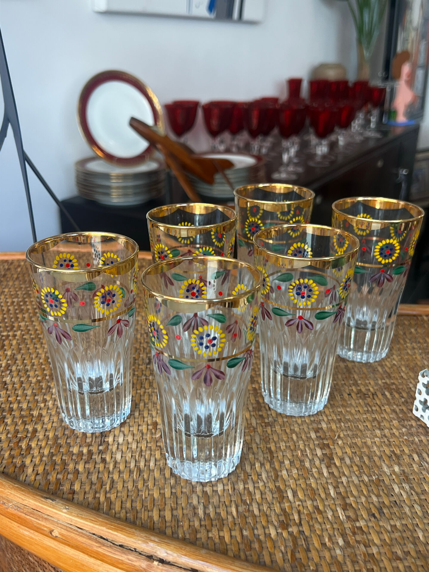Verres émaillés 1960