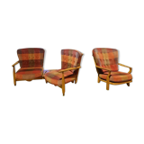 Bench seat and armchair of Guillerme and Chambron