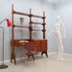 Mid century teak bookcase av arredamenti 1960s