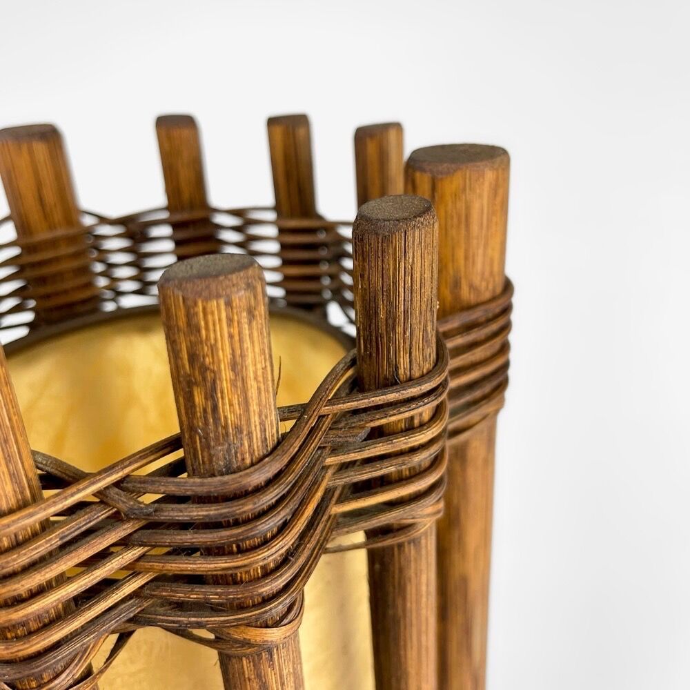 Wooden lamp jungle 80s