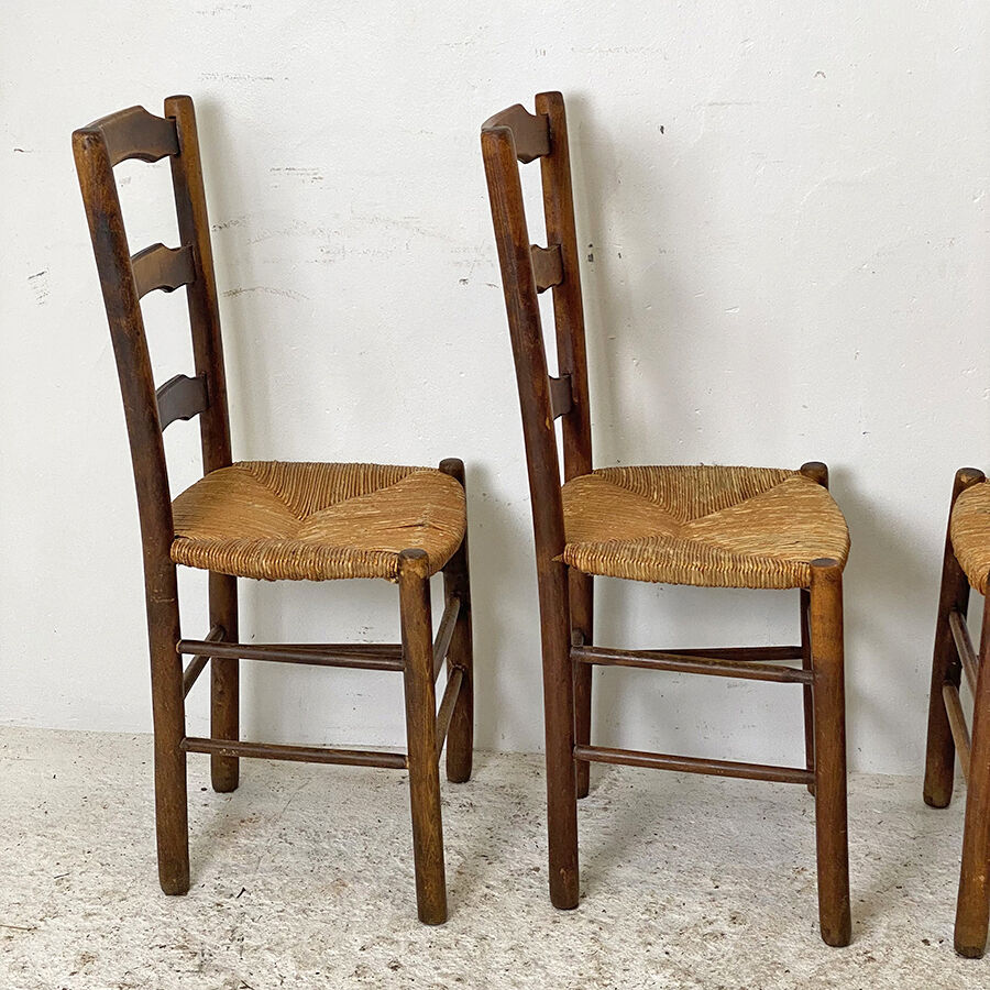 Set of 4 mulched chairs