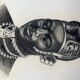 Dessin portrait femme africaine