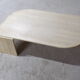 Table basse oeil en travertin 77X127 cm
