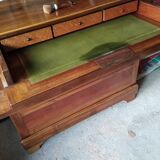 Walnut Louis Philippe writing chest of drawers