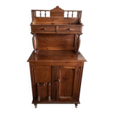 Meuble de cuisine ancien avec charbonnière intégré