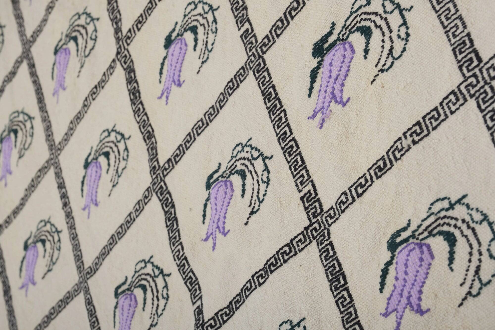 Kilim turc vintage tissé main 174x250 cm