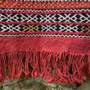 Handwoven Berber Kilim rug, wall hanging.