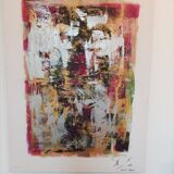 Abstract painting by decorator Erik Huet Alvarez