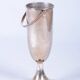 Art Deco Standing Champagne Cooler in Silver-Plated Metal, France, 1920s