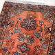 Handmade antique Persian Lilihan rug 3.2' x 4.10' (97cm x 150cm) 1920s - 1B666