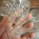8 glasses Baccarat drops of water