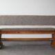 Solid oak bench from 1960.