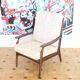 Fauteuil relax vintage en bois de style scandinave, 1950