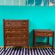 Vintage chest of drawers and bedside table set