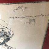 Lithograph Moretti Rimbaud / Verlaine