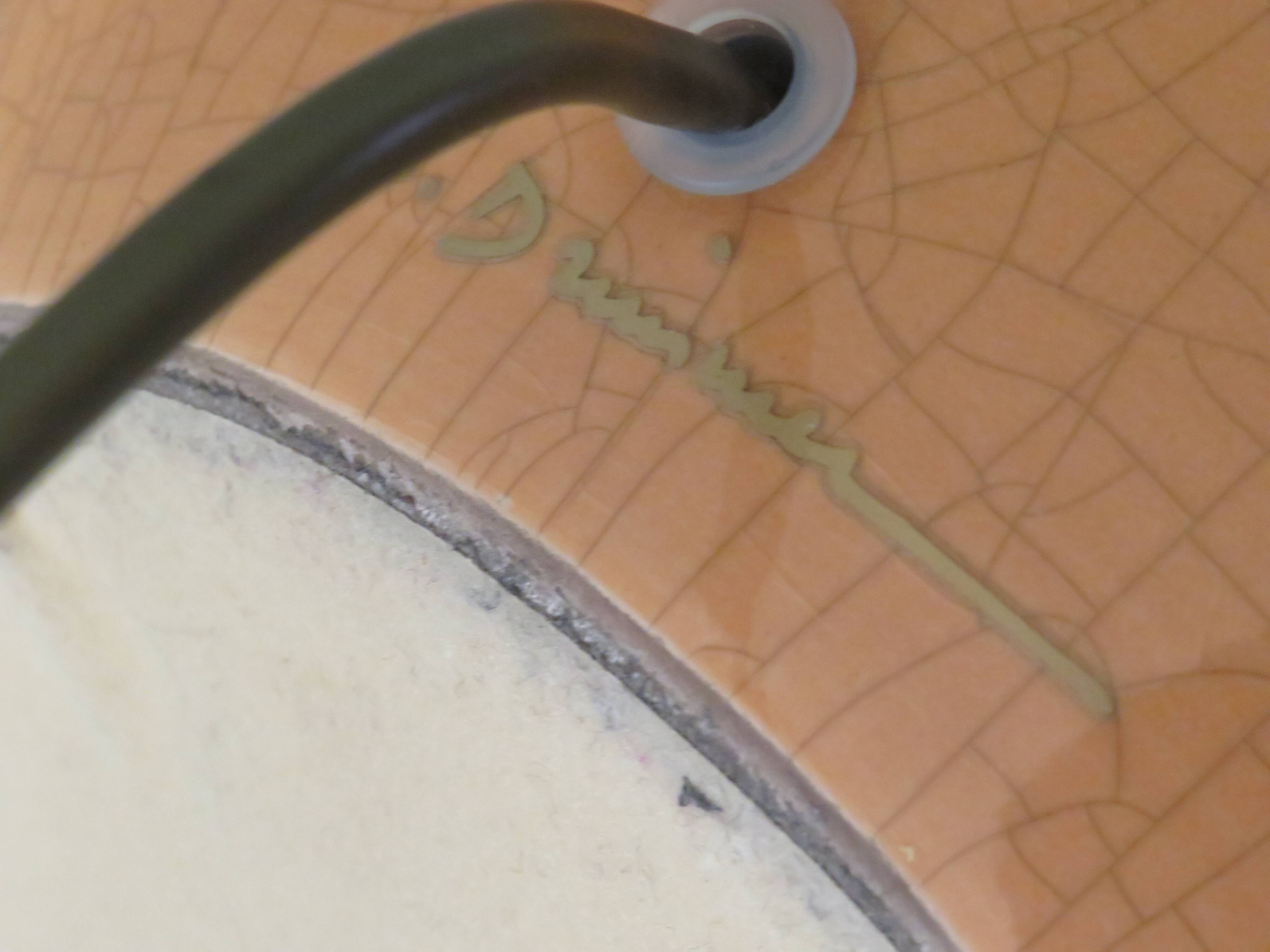 Grande Vintage Louis Drimmer ceramic table lamp, France 1970