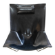 "Semana" designer armchair in black leather by David Weeks