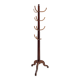 Porte-manteau ou chapeau vintage en bois sur trépied